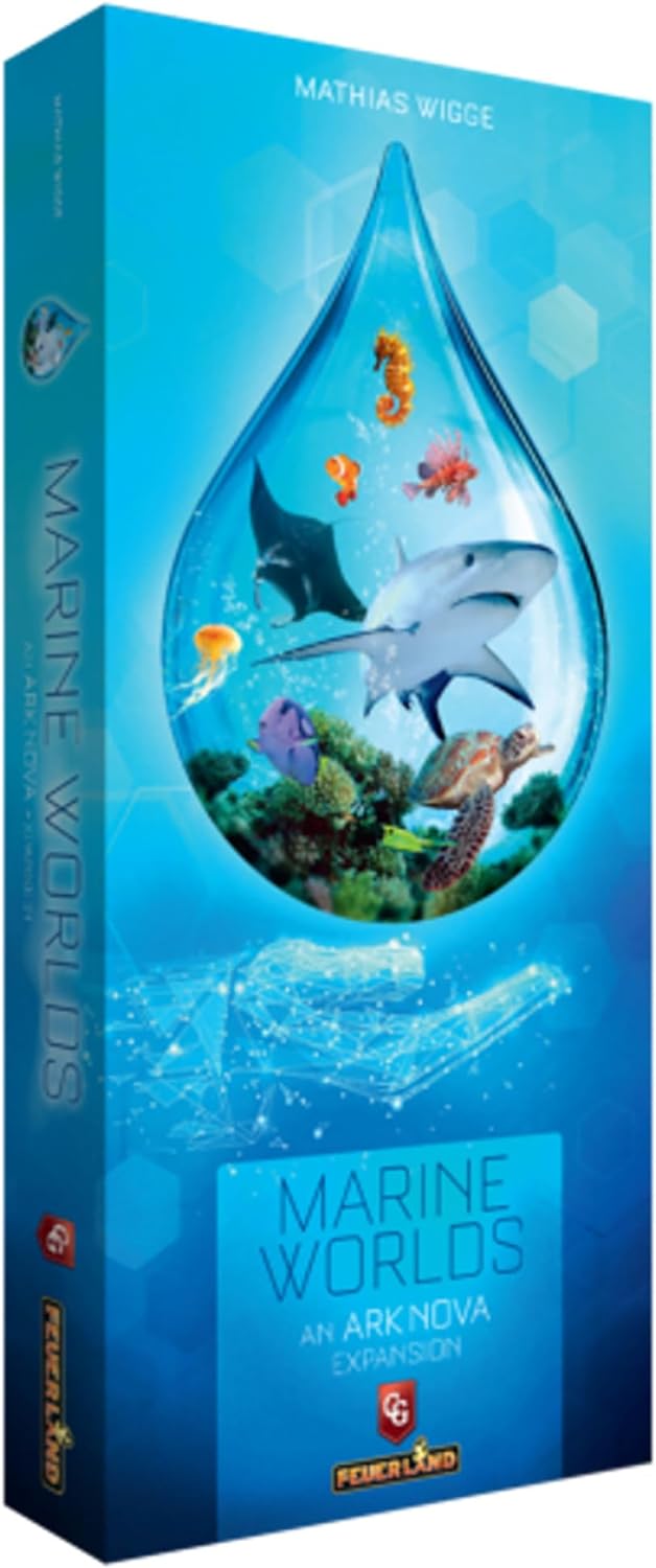 Capstone Games: Ark Nova: Marine Worlds Strategy Board Game Expansion - Introduces Sea Animals Into Your Zoo