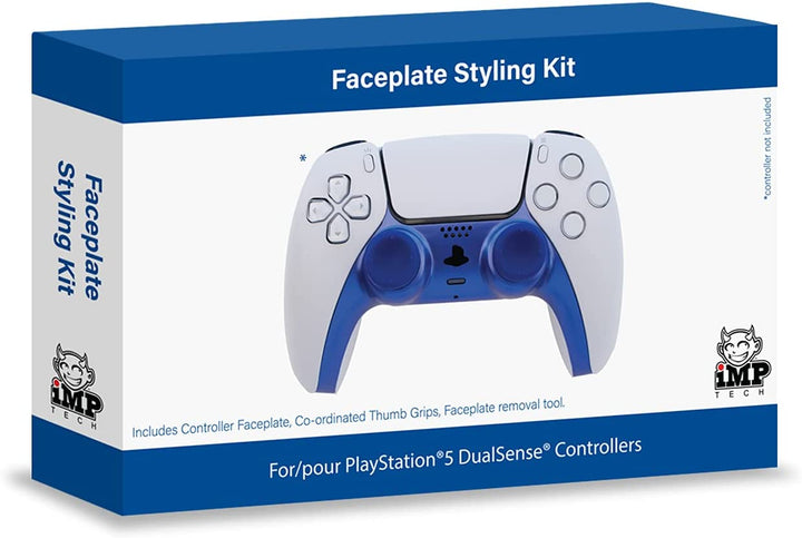 PS5 Controller Styling Kit (Includes Faceplate & Thumb Grips) - Shock Blue (PS5)