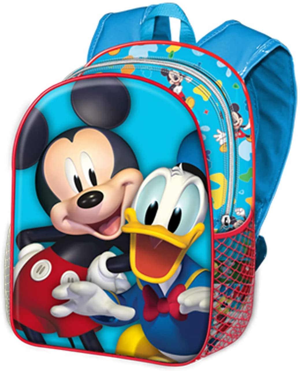 Mickey Mouse Cheerful-Small 3D Backpack, Blue