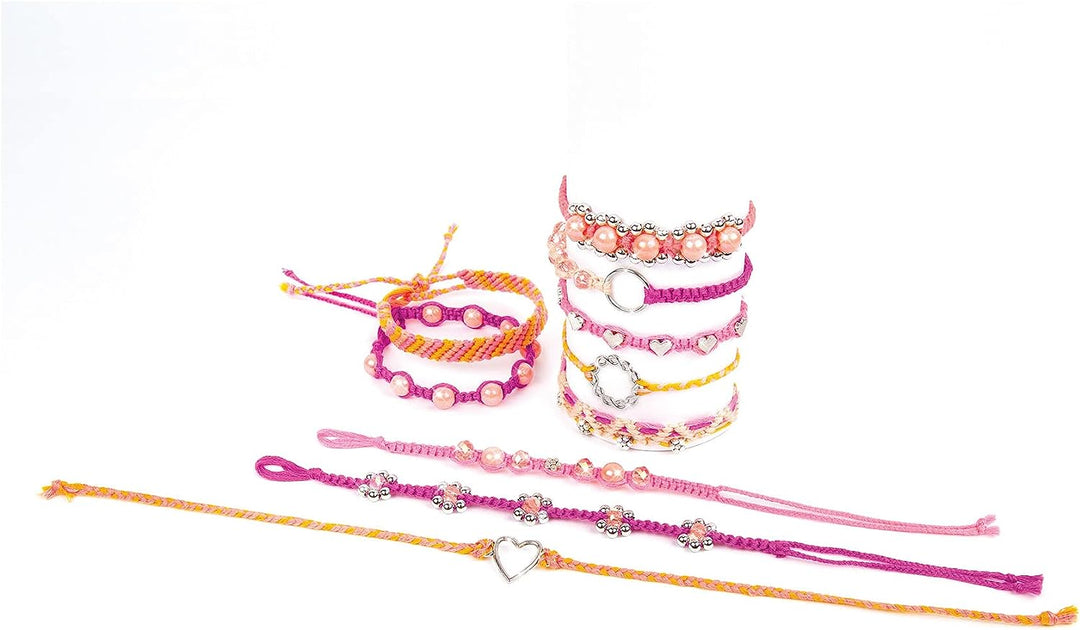 Make It Real 2901318 DIY Macrame Friendship Bracelets, Craft Kit for Children