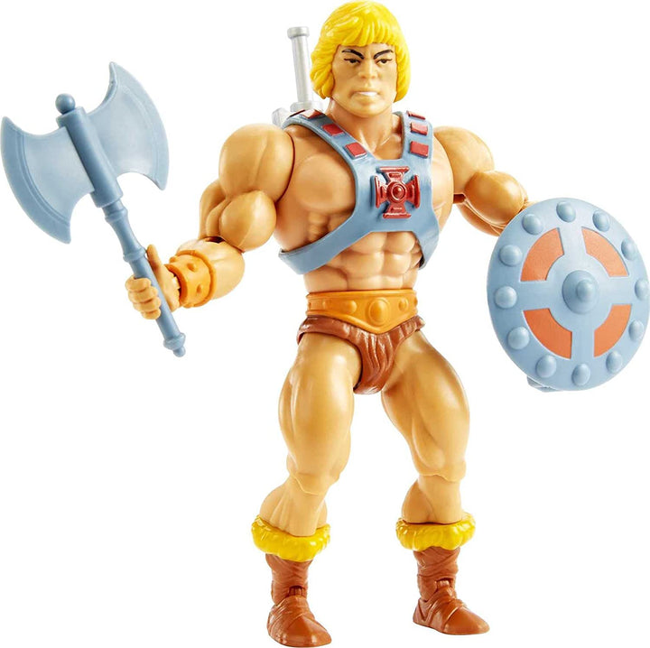 Masters of the Universe HGH44 Origins He-Man Action Figure, Battle Character for Storytelling Play and Display, Gift for 6 to 10 Year Olds and Adult Collectors, Multicolor, 15.0 cm*4.0 cm*10.0 cm