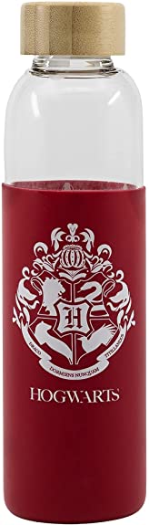 Stor Young Adult Glass Bottle With Silicone Cover 585 Ml Harry Potter
