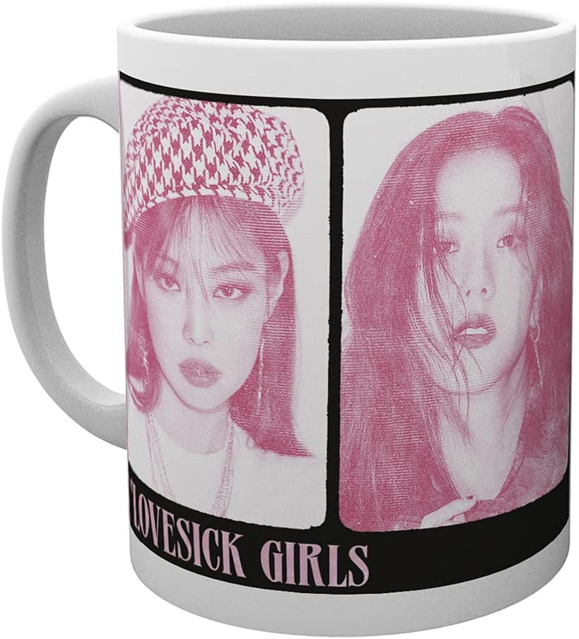 Black Pink Mugs Love Sick Girls