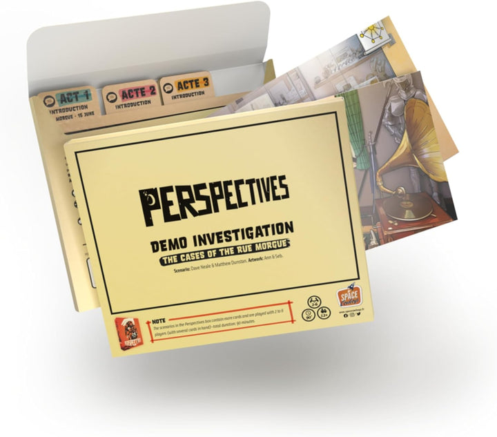 Perspectives (Orange Box) - Mystery Board Games, Cooperative Storytelling Game for Kids