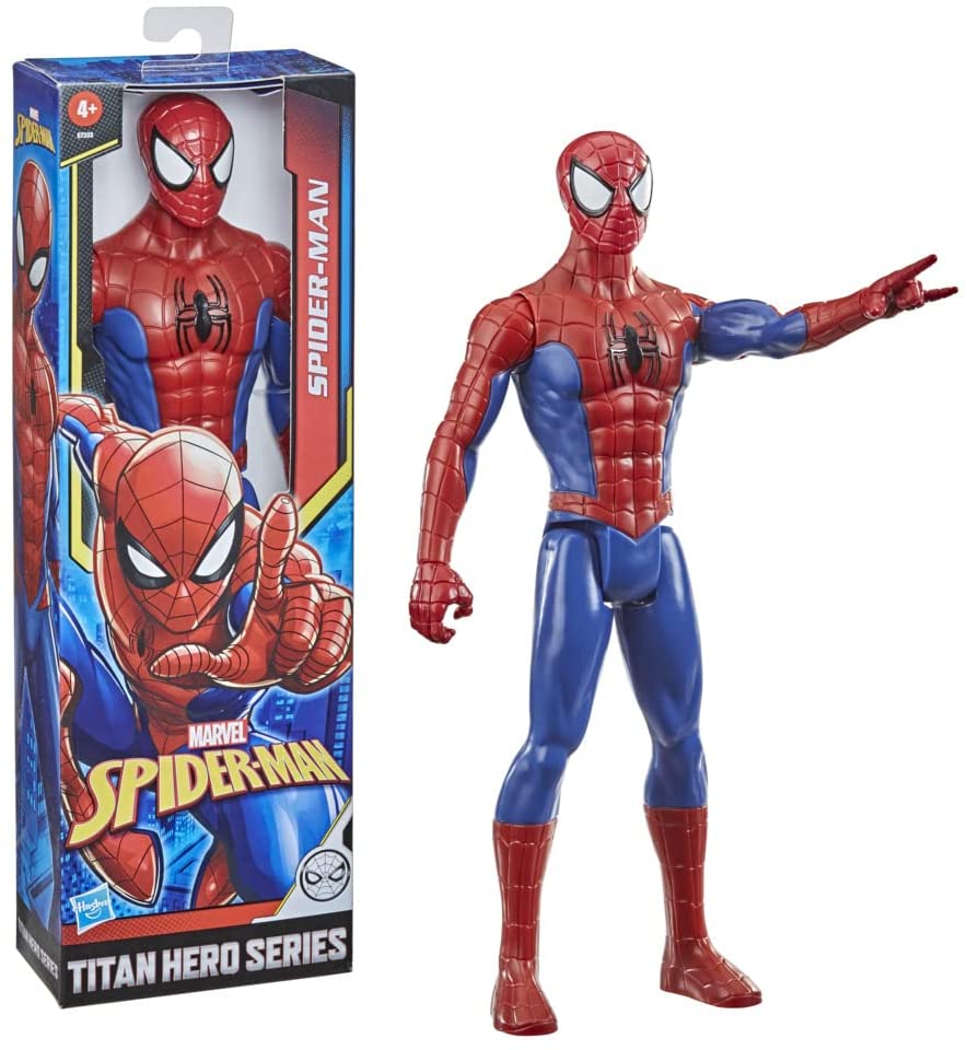 Marvel Spider-Man Titan Hero Series Spider-Man Action Figure, 12-Inch-Scale Super Hero Action Figure Toy, For Kids Ages 4 And Up