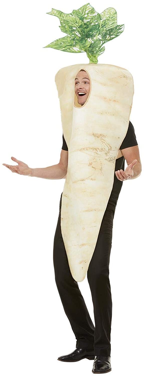 Smiffys 61030 Christmas Parsnip Costume, Unisex Adult, Brown, One Size