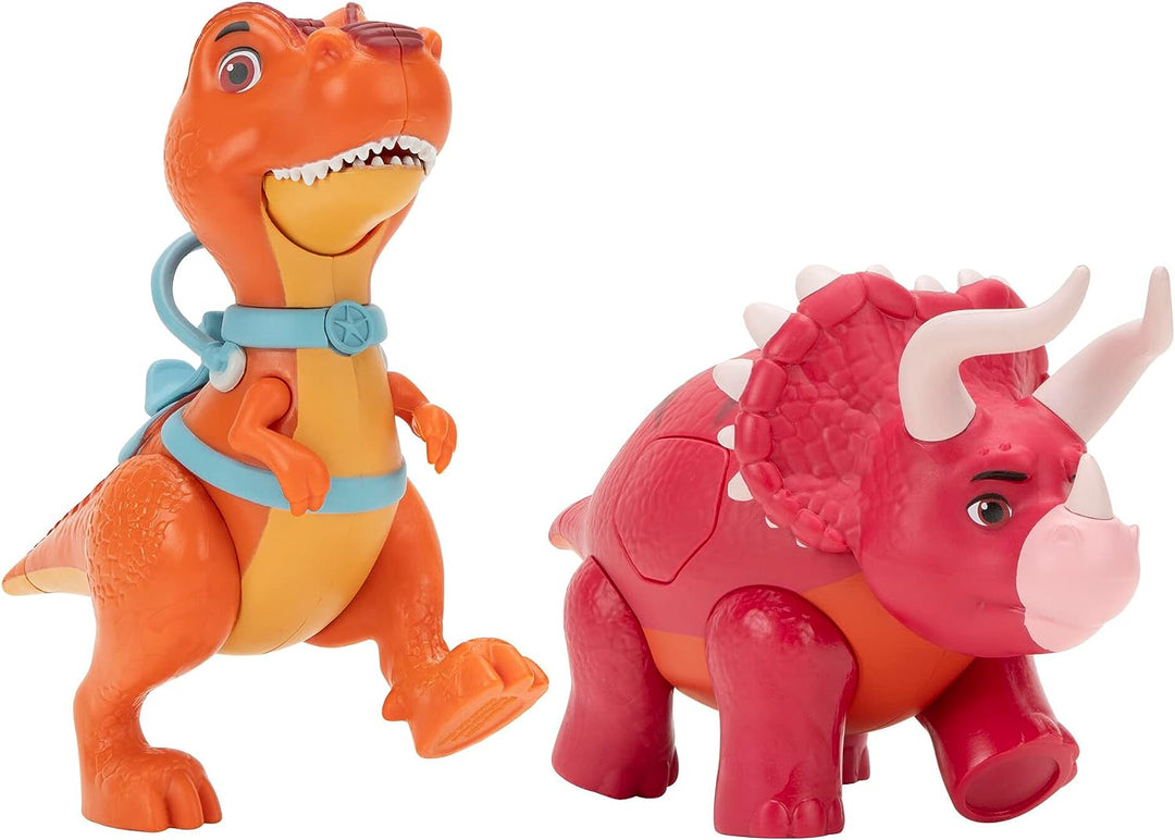 Dino Ranch Deluxe Dino 2-Pack - Features Biscuit, a 5-Inch Toy T-Rex, and Angus