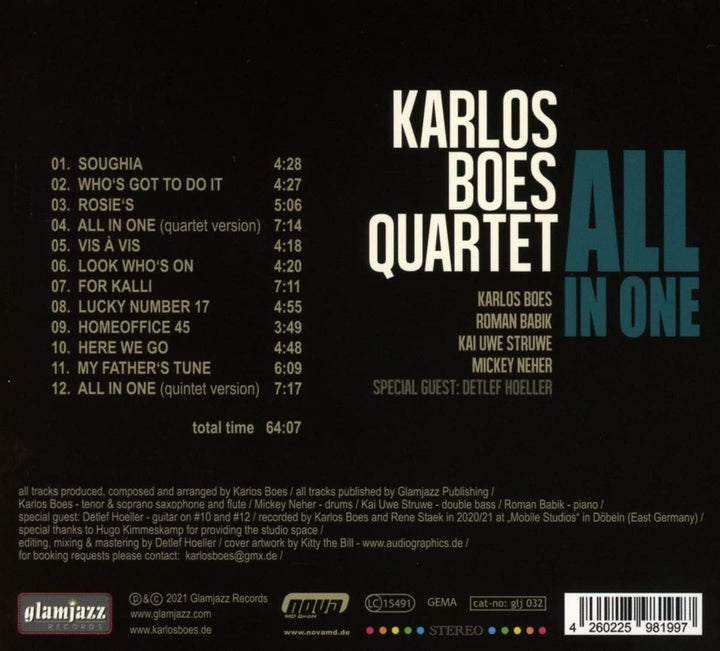 Karlos Boes Quartet - All In One [Audio CD]