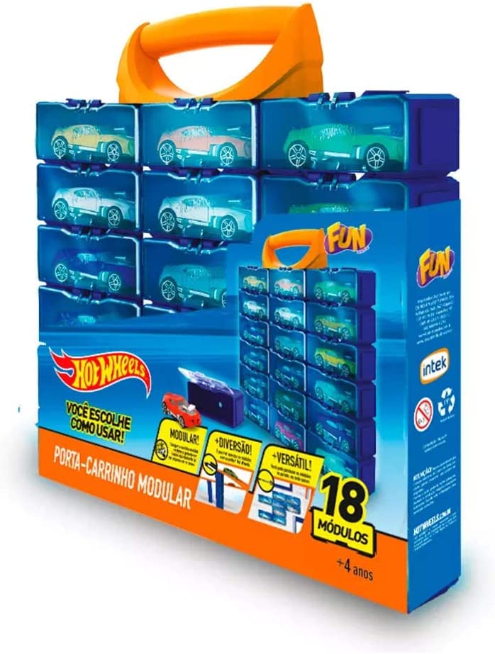 Hot Wheels Detachable 18 Car Storage Case