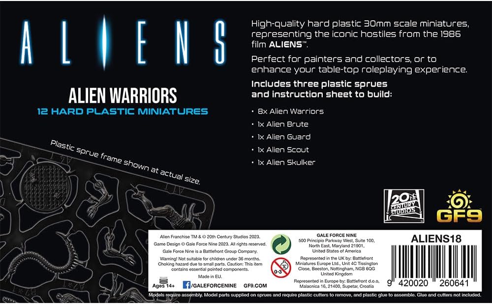 Gale Force Nine - Aliens - Alien Warriors Board Games