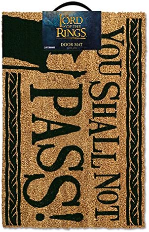 The Lord Of The Rings GP85071 You Shall Not Pass Doormat, Multi-Colour, 40 x 60 cm