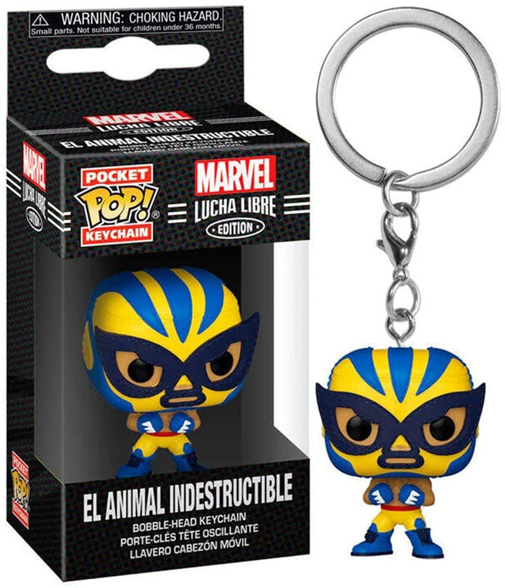 Marvel Lucha Libre Edition El Animal Indestructible Funko 53896 Pocket Pop!