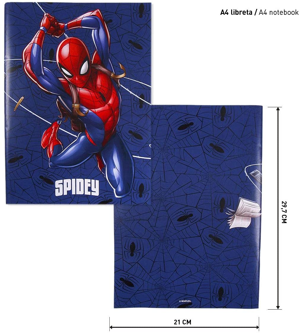 Cerdá Student Set Complete with Metal Case and Spiderman Material Officially Licensed Marvel Merchandise