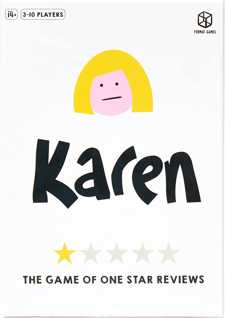 Karen Party Game | Game Based on One Star Review | Ages 14+ | 3-10 Players | 30-