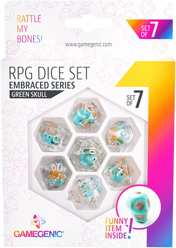 Embraced Series RPG Dice Set | Set of 7 Dice in a Variety of Sizes Designed for