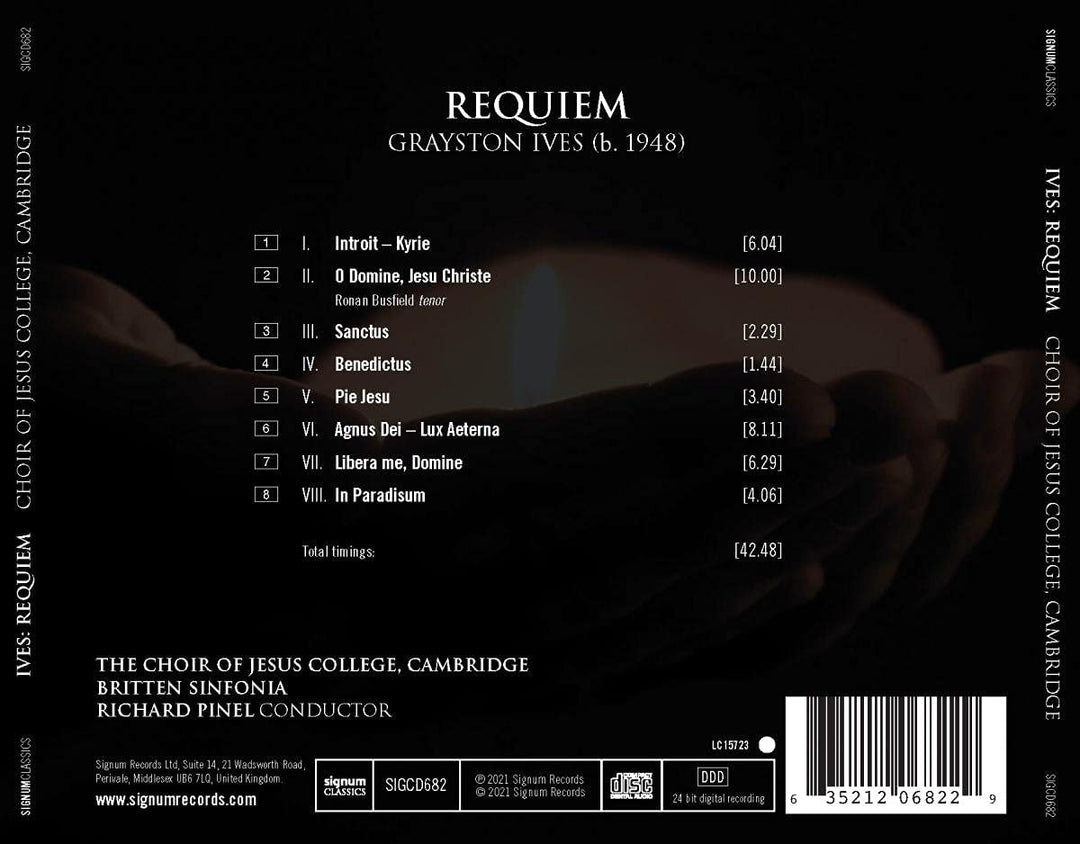 Choir of Jesus College - Grayston Ives: Requiem [Audio CD]