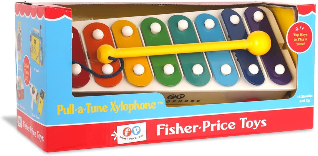 Basic Fun BFI1702 Fisher Price Classics Pull a Tune Xylophone EA, Multicolor