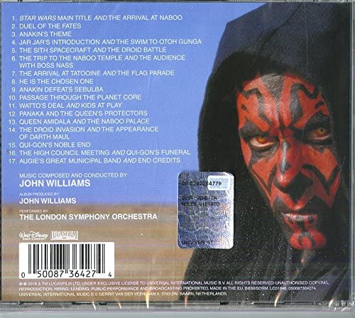 London Symphony Orchestra John Williams - Star Wars: The Phantom Menace [Audio CD]