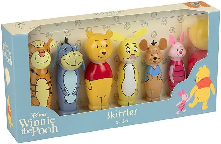 Orange Tree Toys Disney Pooh Winnie The Pooh & Friends Wooden Skittles