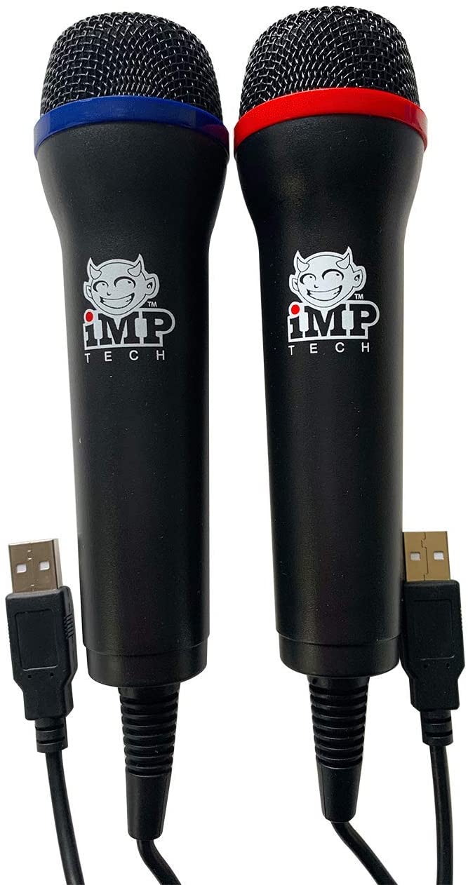 iMP Tech Universal Duets Twin USB Microphone Pack (PS4/Xbox One/Xbox 360/PS3/PC DVD)
