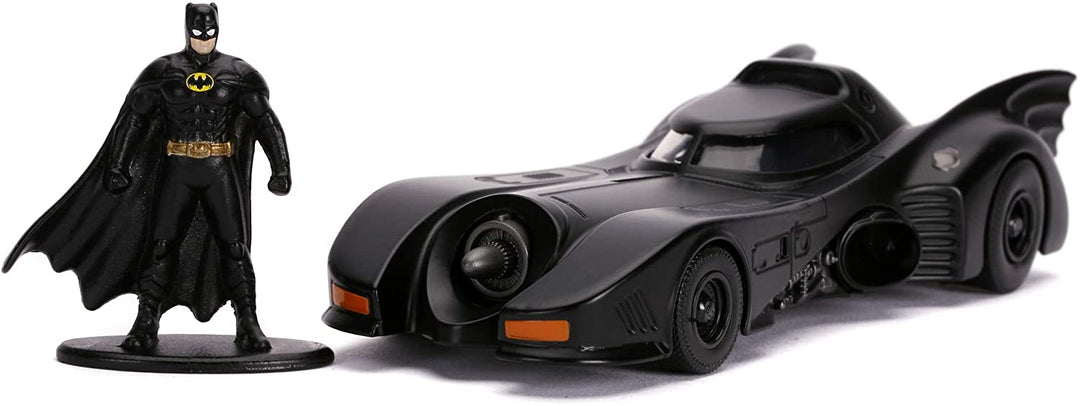 Jada Toys 253213003 Batman 1:32 1989 Batmobile with Figure, Multicolor