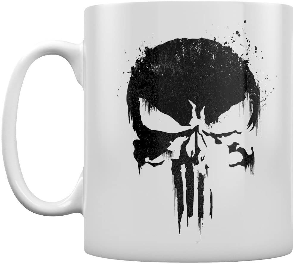 Pyramid MG24925 The Punisher Skull Kaffeetasse, Porzellan, mehrfarbig