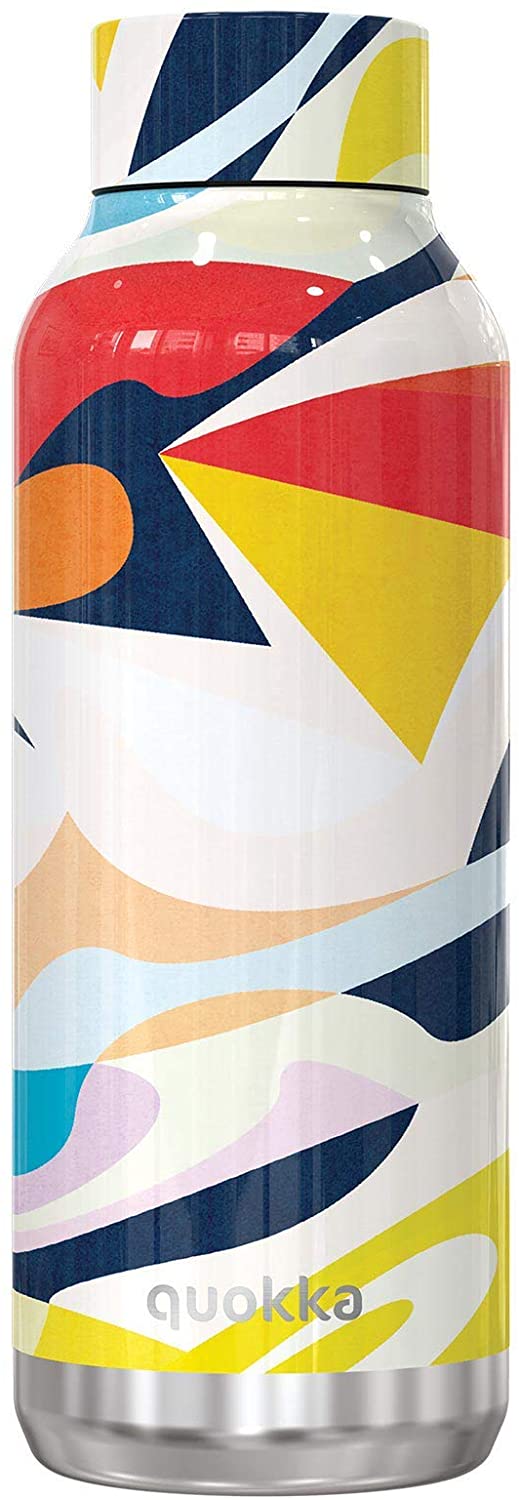 Quokka Solid - Abstract 510 ML Stainless Steel Water Bottle - Insulated Double Walled Vacuum Flasks Drinks Bottle Keep 12 Hours Hot & 18 Hours Cold - Leak Proof - BPA Free