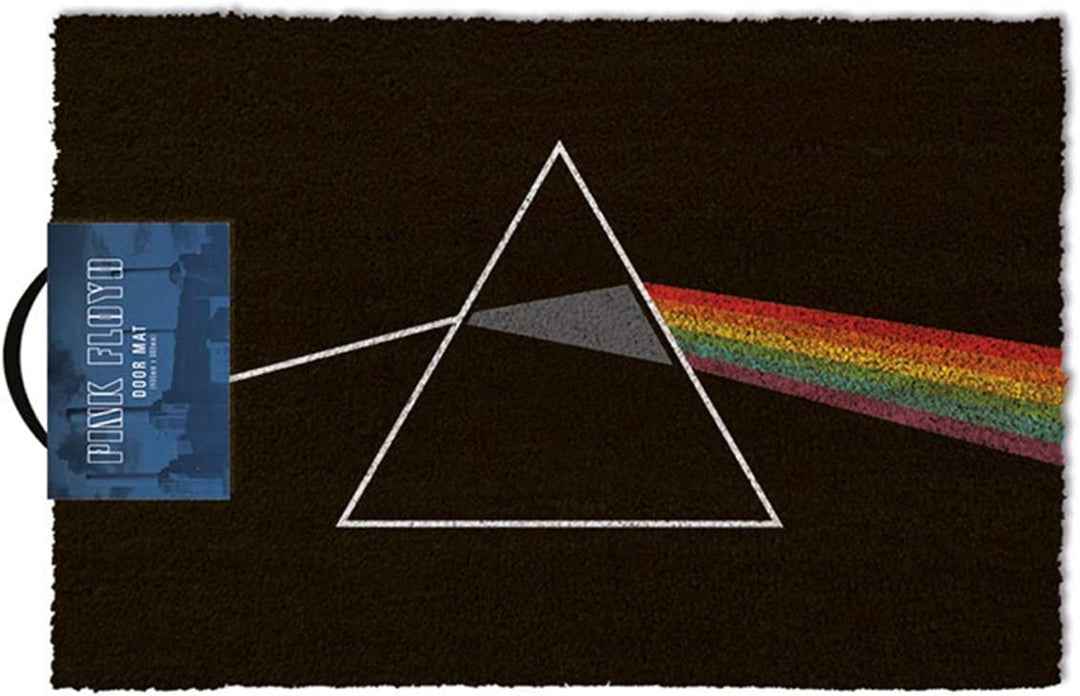 Pink Floyd Dark Side of The Moon Doormat, Coir, Multi-Colour, 40 x 60 cm