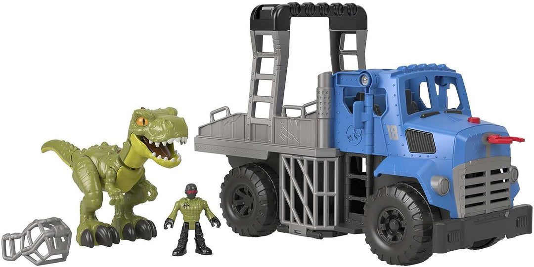 Imaginext Jurassic World Break Out Dino Hauler Vehicle with T. rex Dinosaur 5-Piece Playset