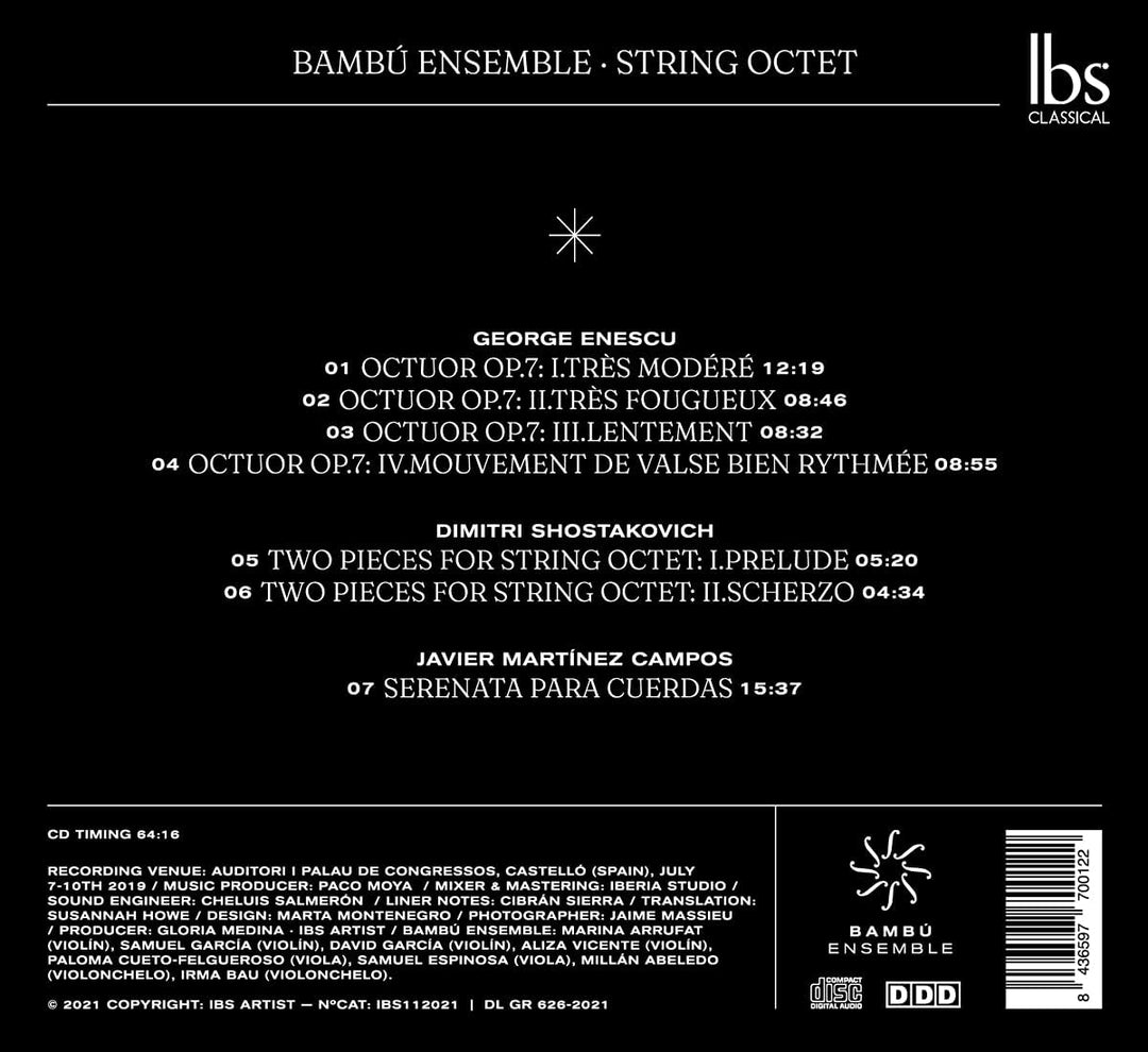 String Octet [Bamb Ensemble] [Ibs Classical: IBS112021] [Audio CD]