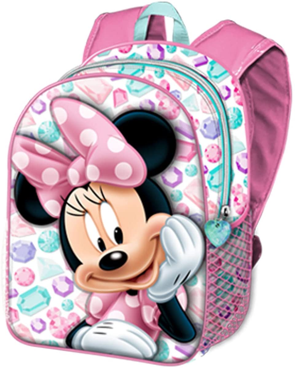 Minnie Mouse Diamonds-Small 3D Backpack, Pink