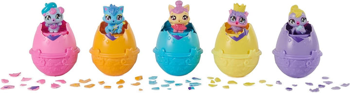 HATCHIMALS Alive, Egg Carton Toy with 5 Mini Figures in Self-Hatching Eggs, 11 Accessories