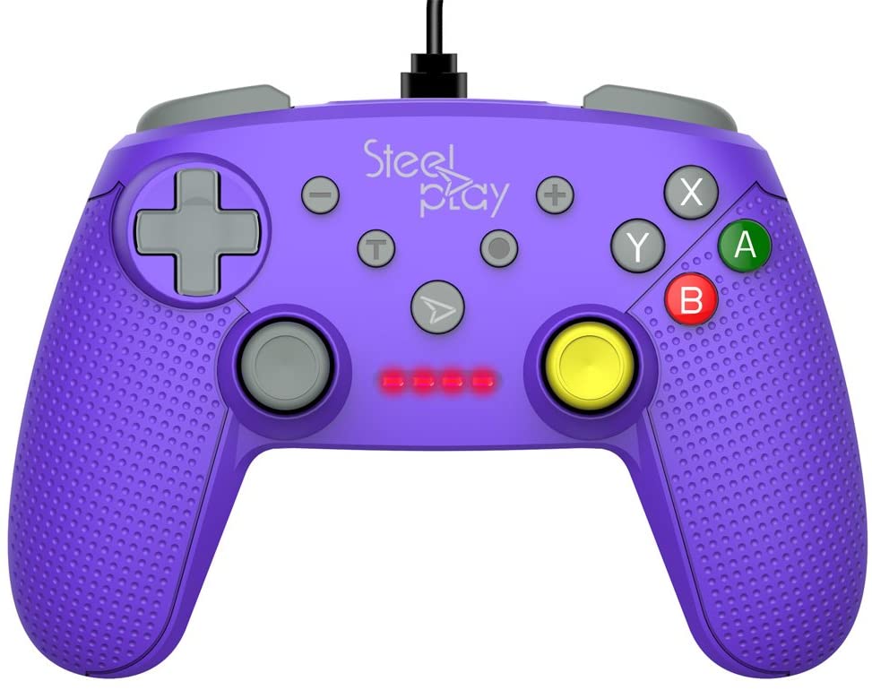 Manette Steelplay Filaire Indigo Pour Switch