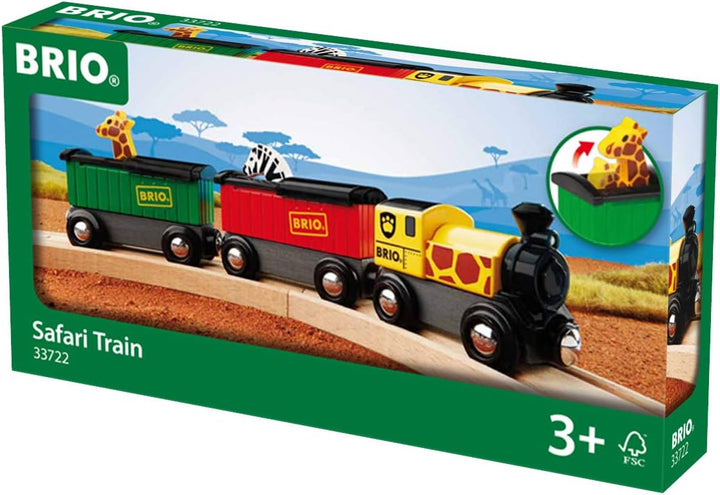 BRIO World - Safari Train for Kids Age 3 Years Up - Compatible with all BRIO Railway Sets & Accessories