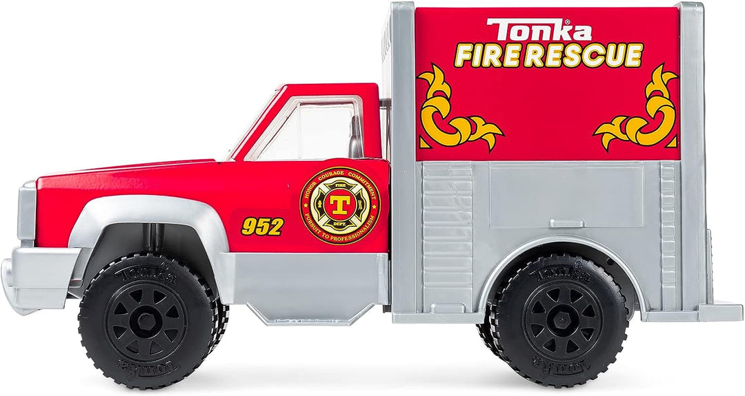 Tonka 06189 Steel Classics Rescue Truck, Kids Construction Toys for Boys and Girls