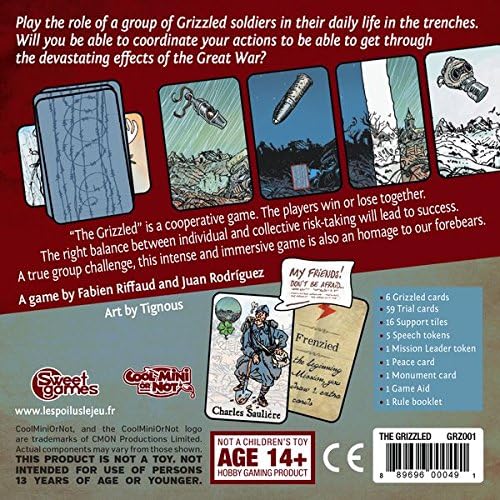 Cool Mini Or Not CMNGRZ0001 The Grizzled Card Game