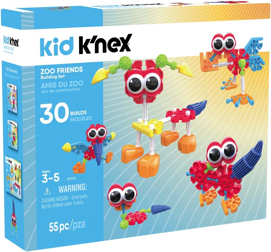 Giochi GG01761-K'nex Zoo Friends Construction Made in USA, Multicoloured, GG01761