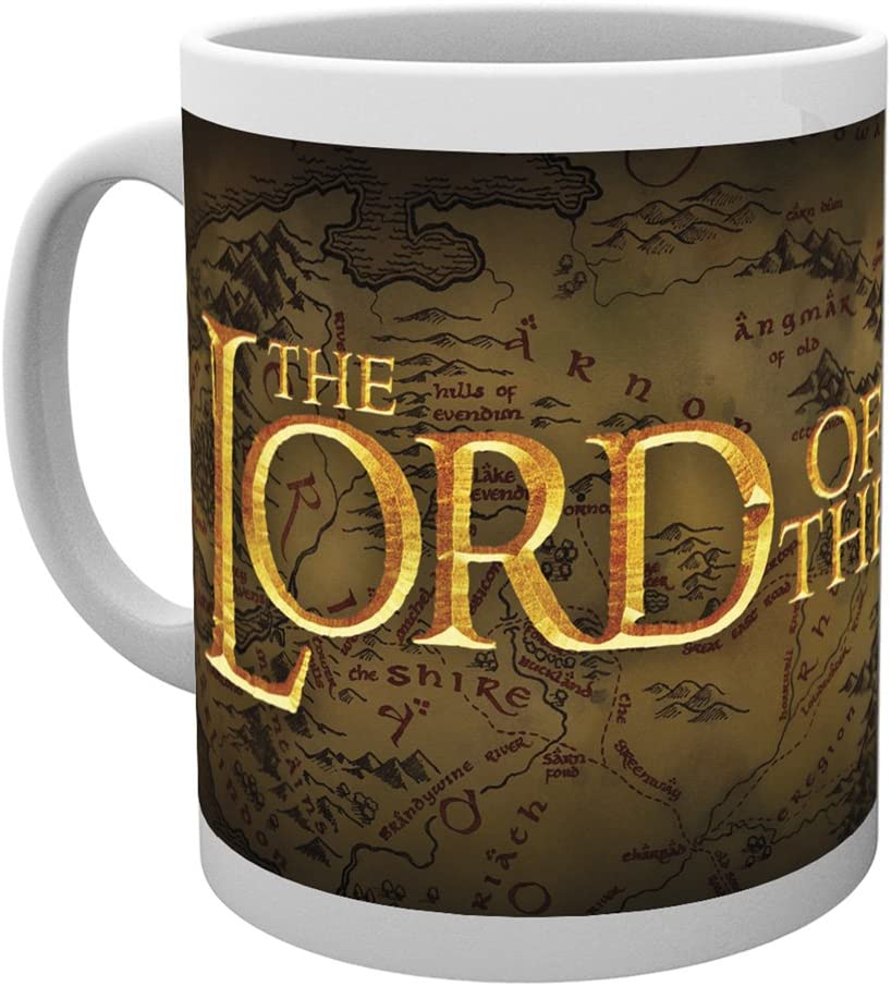 GB eye Lord of The Rings Logo Mug, Wood, Multicolour