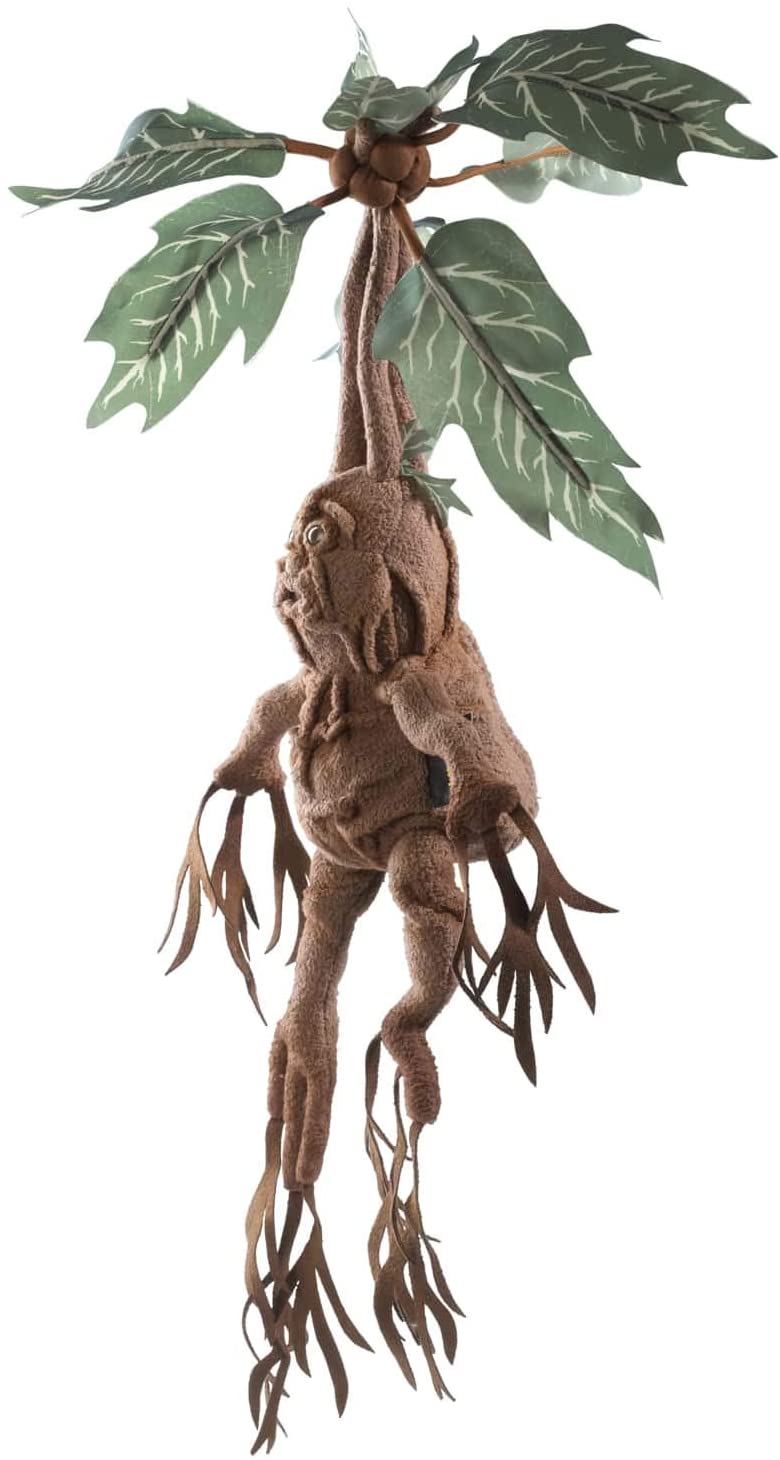 The Noble Collection Harry Potter Mandrake Interactive Collector's Plush with Pot - Officially Licensed 14in (35cm) Electronic Plush Toy Dolls Gifts