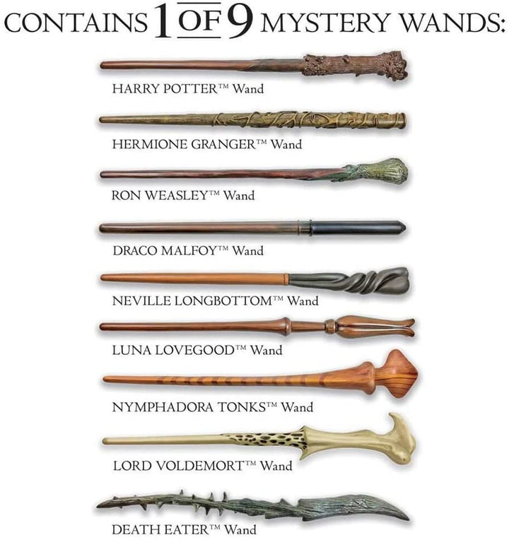 Warner Brothers 1290 Harry Potter Mystery Wand  - Contains 1 of 9 - Collectible Wands