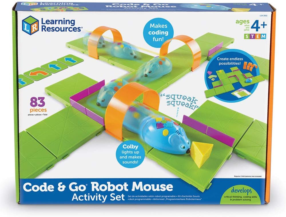 Learning Resources LER2831 STEM-Code & Go Robot Mouse Activity Set