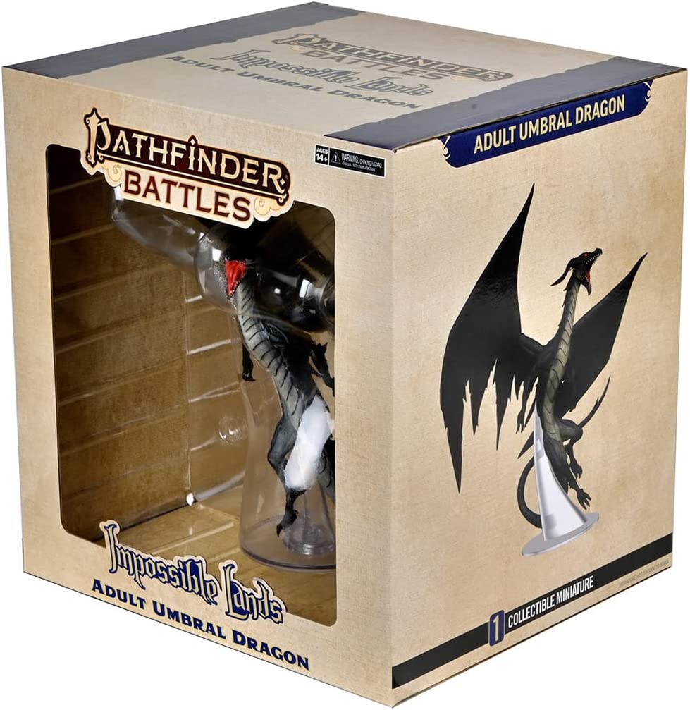 Pathfinder Battles: Impossible Lands - Adult Umbral Dragon Boxed Figure