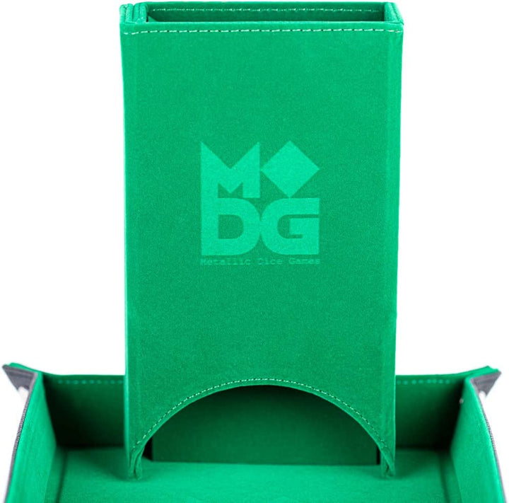 Metallic Dice Games Fold Up Dice Tower: Blue