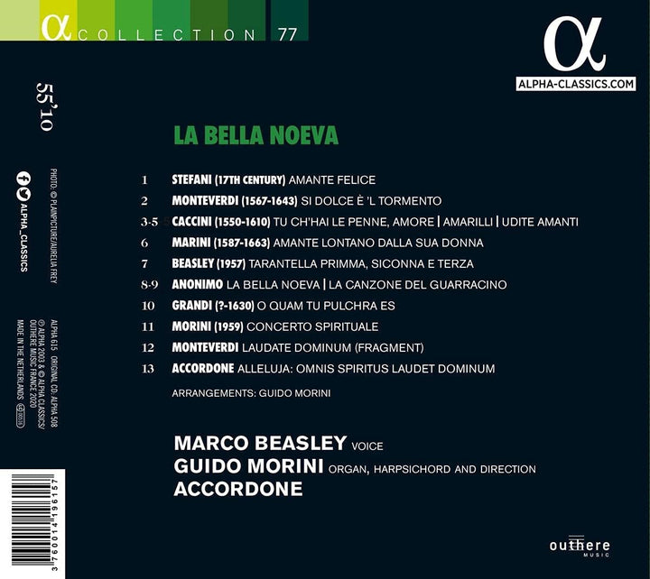 Marco Beasley – La Bella Noeva [Audio-CD]