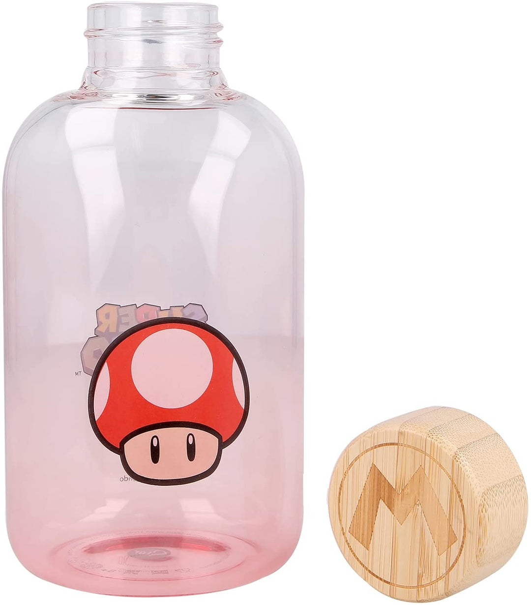 Stor Young Adult Small Glass Bottle 620 Ml Super Mario