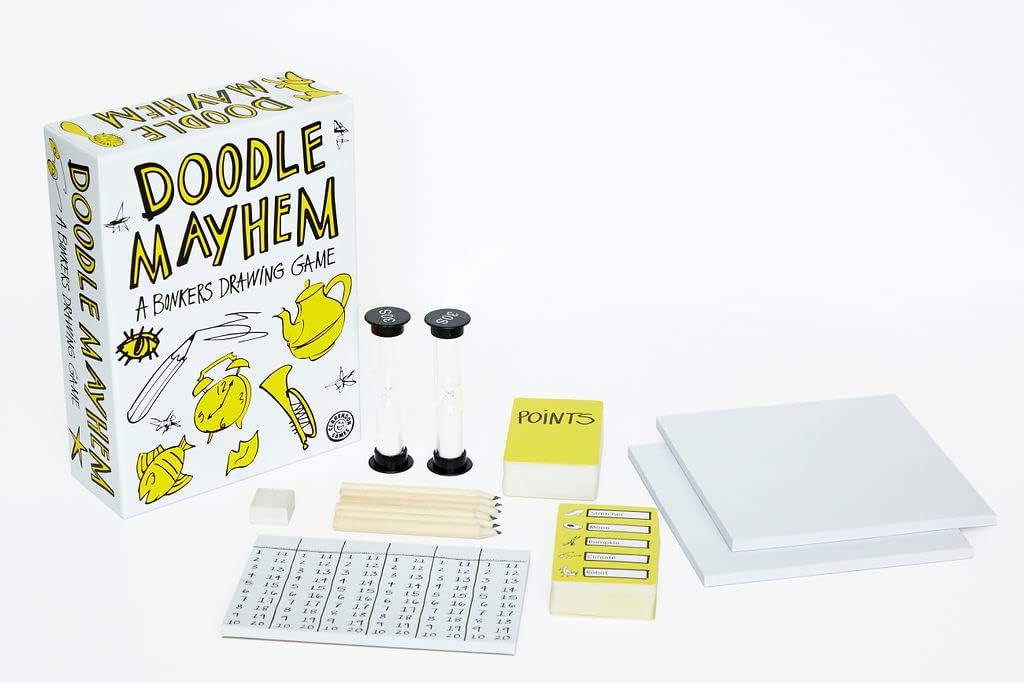 Doodle Mayhem: Ein urkomisches und rasend schnelles Zeichenspiel – Gesellschaftsspiel – Familie