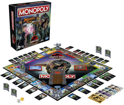 Monopoly Jurassic Park Edition Board Game for Children Aged 8 and Up