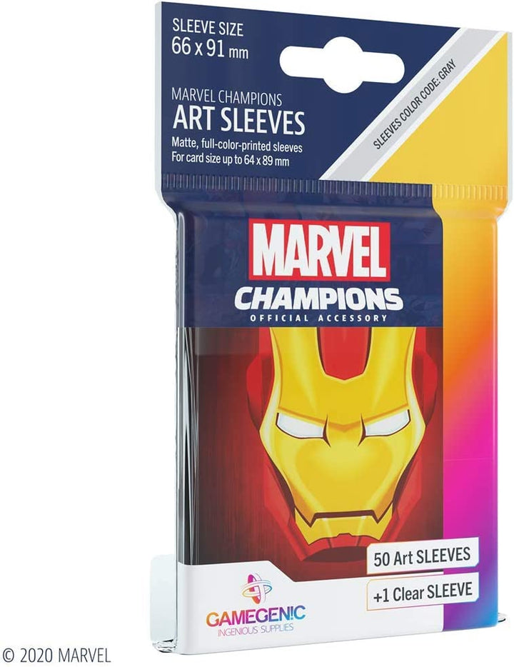 Gamegenic Marvel Champions Art Sleeves - Iron Man (50)