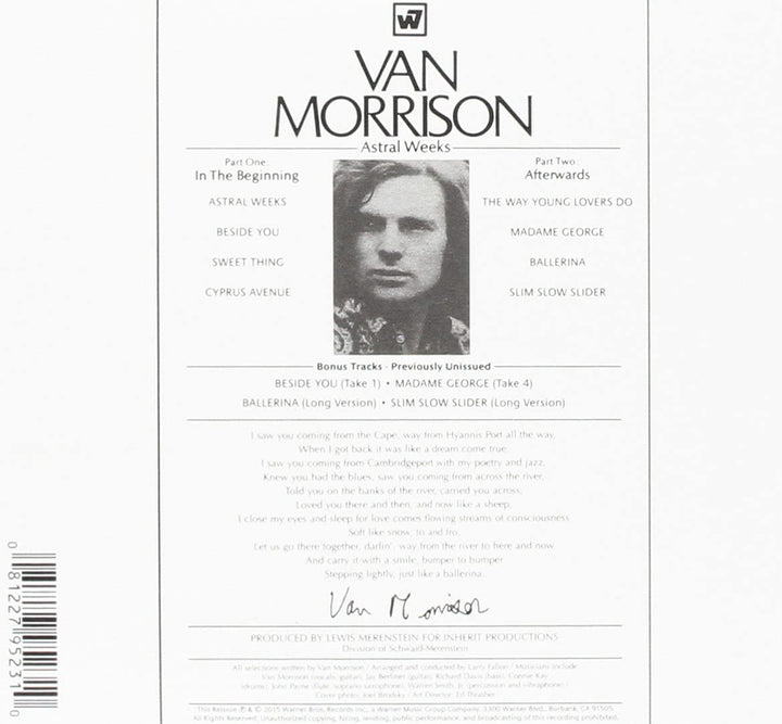 Van Morrison  - Astral Weeks [Audio CD]