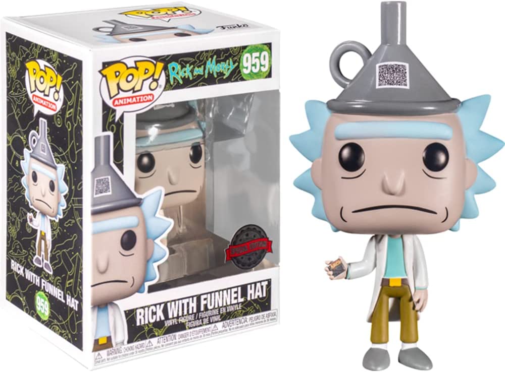 Rick and Morty Rick with Funnel Hat Exclusive Funko 55841 Pop! Vinyl #959